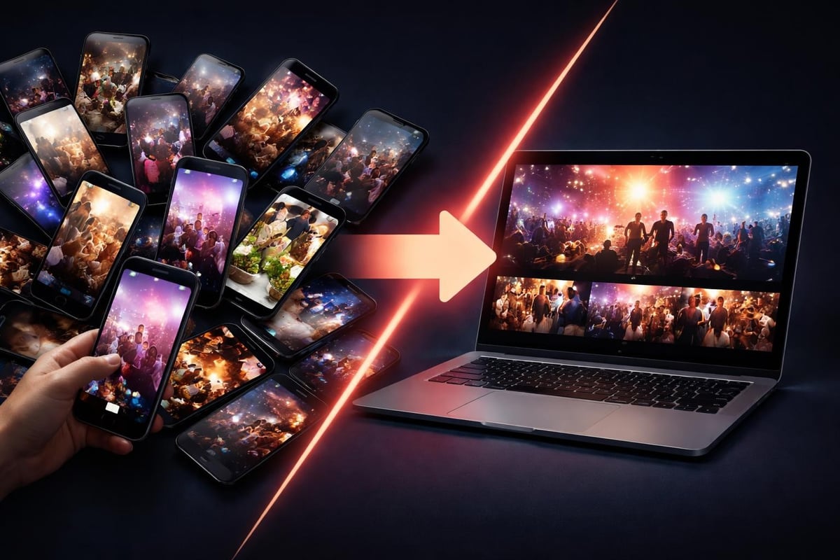 Raw event footage challenges