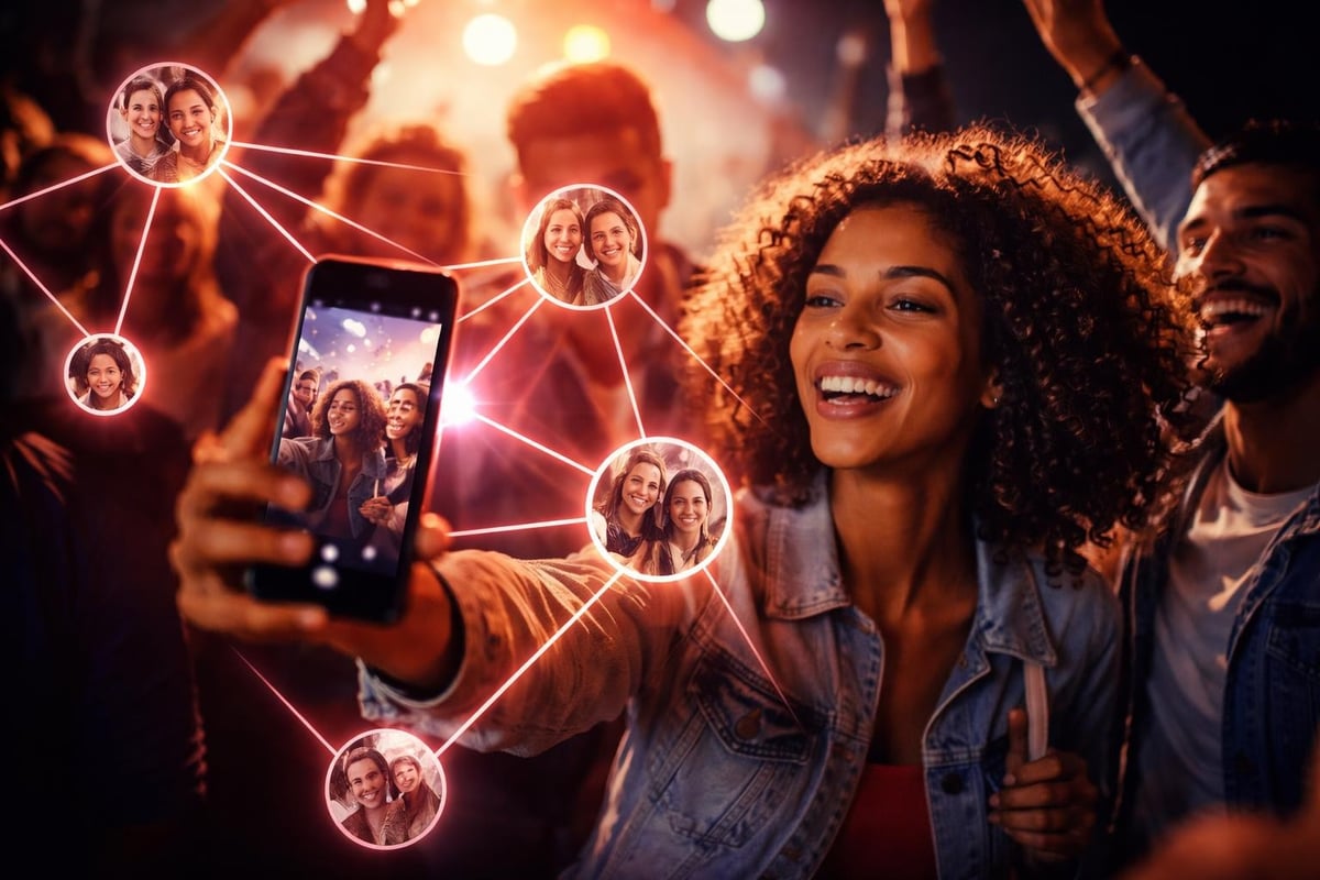 Social reach of user-generated event content