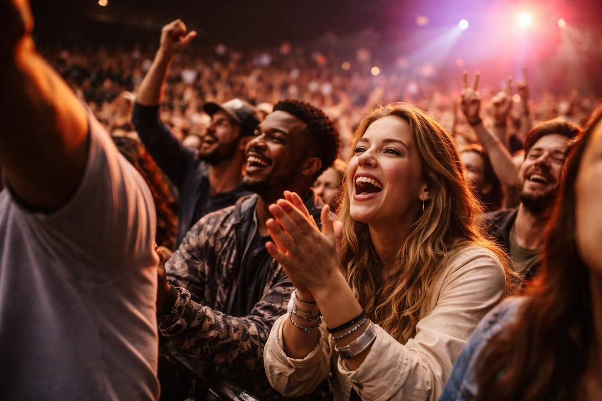 Authentic event moments captured by attendees