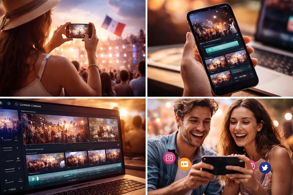 Authentic festival content workflow