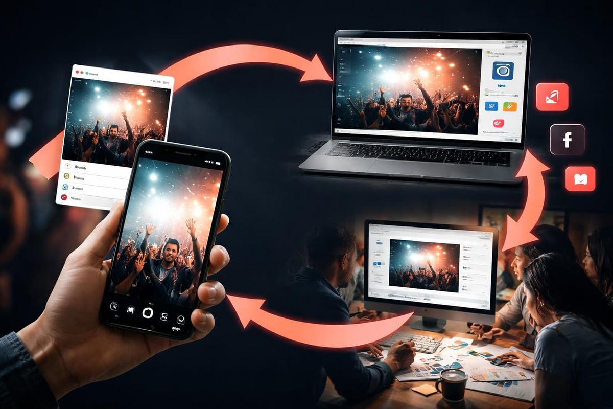 Event content distribution strategy