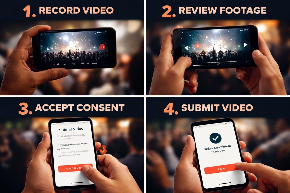 Mobile video submission flow