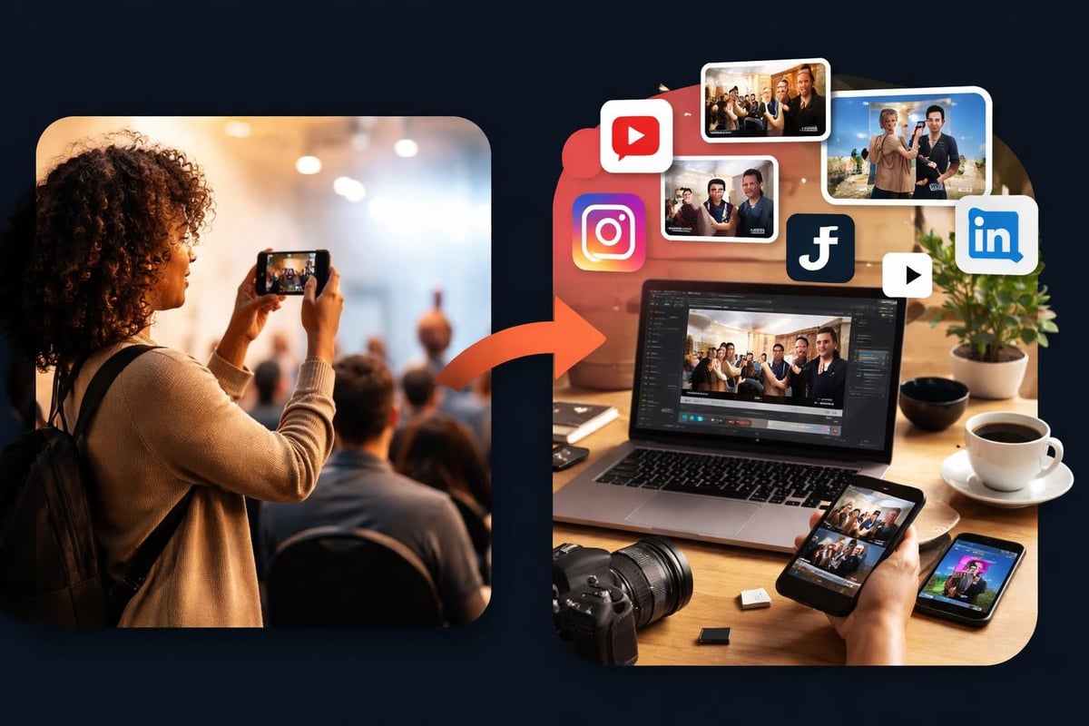Event content capture workflow