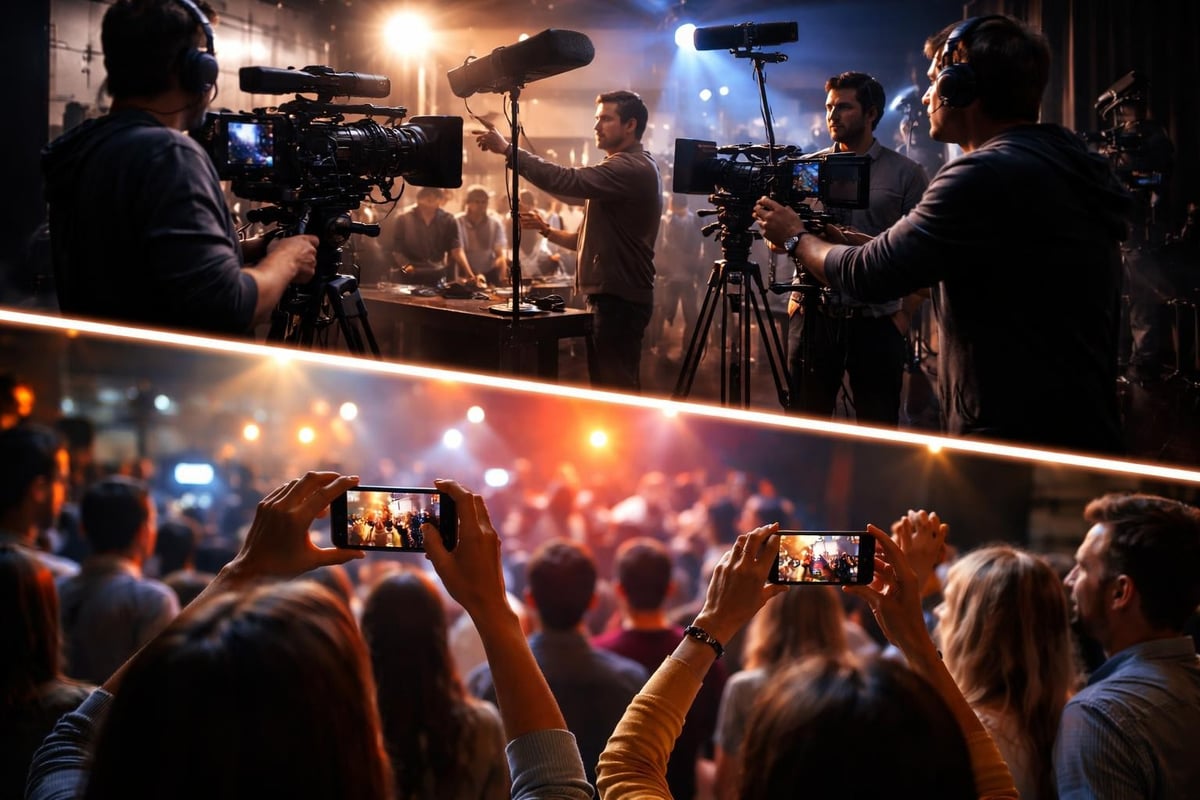 Traditional video production versus user-generated content