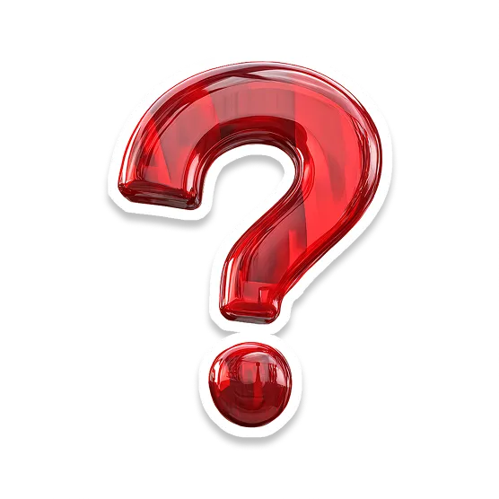 An image of red question mark.