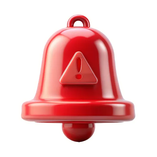 An image of a red bell.