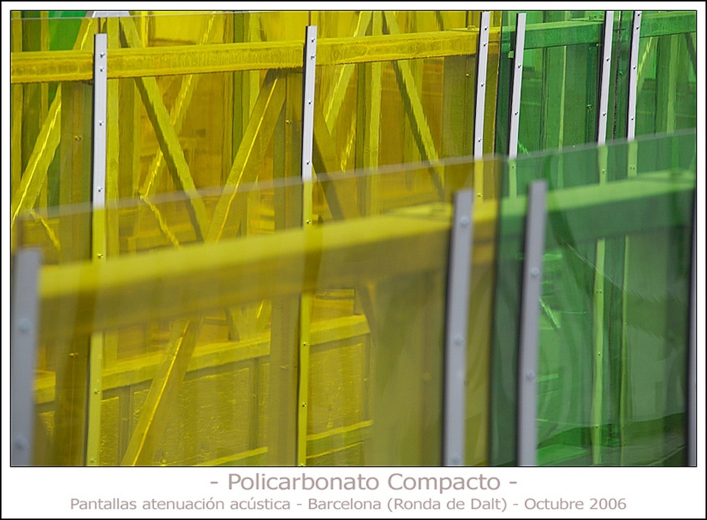 Policarbonato Compacto - Interiorismo/Decoración - Pantallas de atenuación acústica-Rondas (Barcelona)
