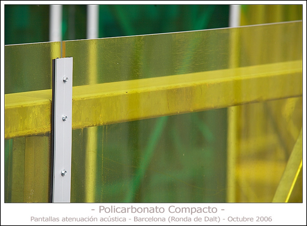 Policarbonato Compacto - Interiorismo/Decoración - Pantallas de atenuación acústica-Rondas (Barcelona)