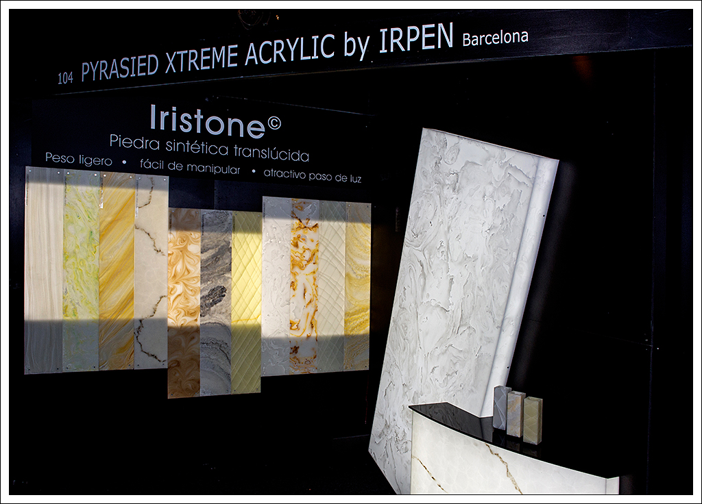 Solid Surface Iristone - Escaparatismo - Feria Architec work (Barcelona)