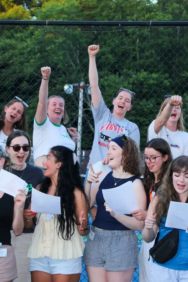 Orientation week at summer camp