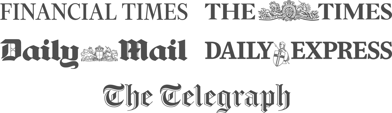 financial times, the times, daily mail, daily express, the telegraph