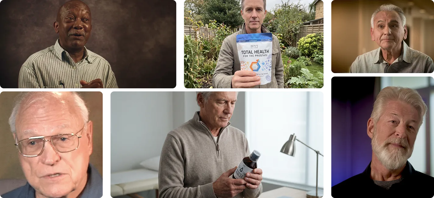 Collage images of customers