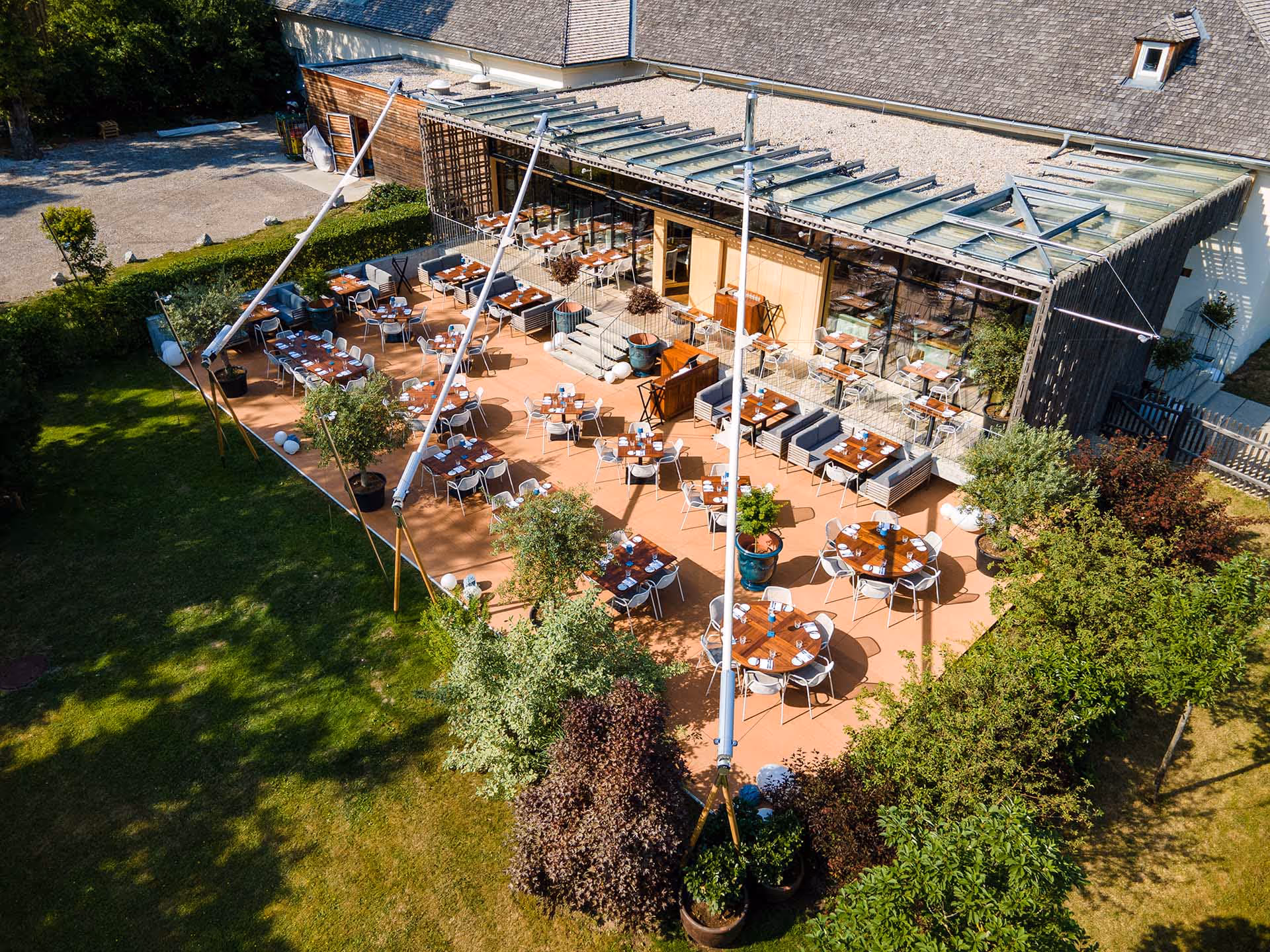 Die Anlagen in geschlossenem Zustand.