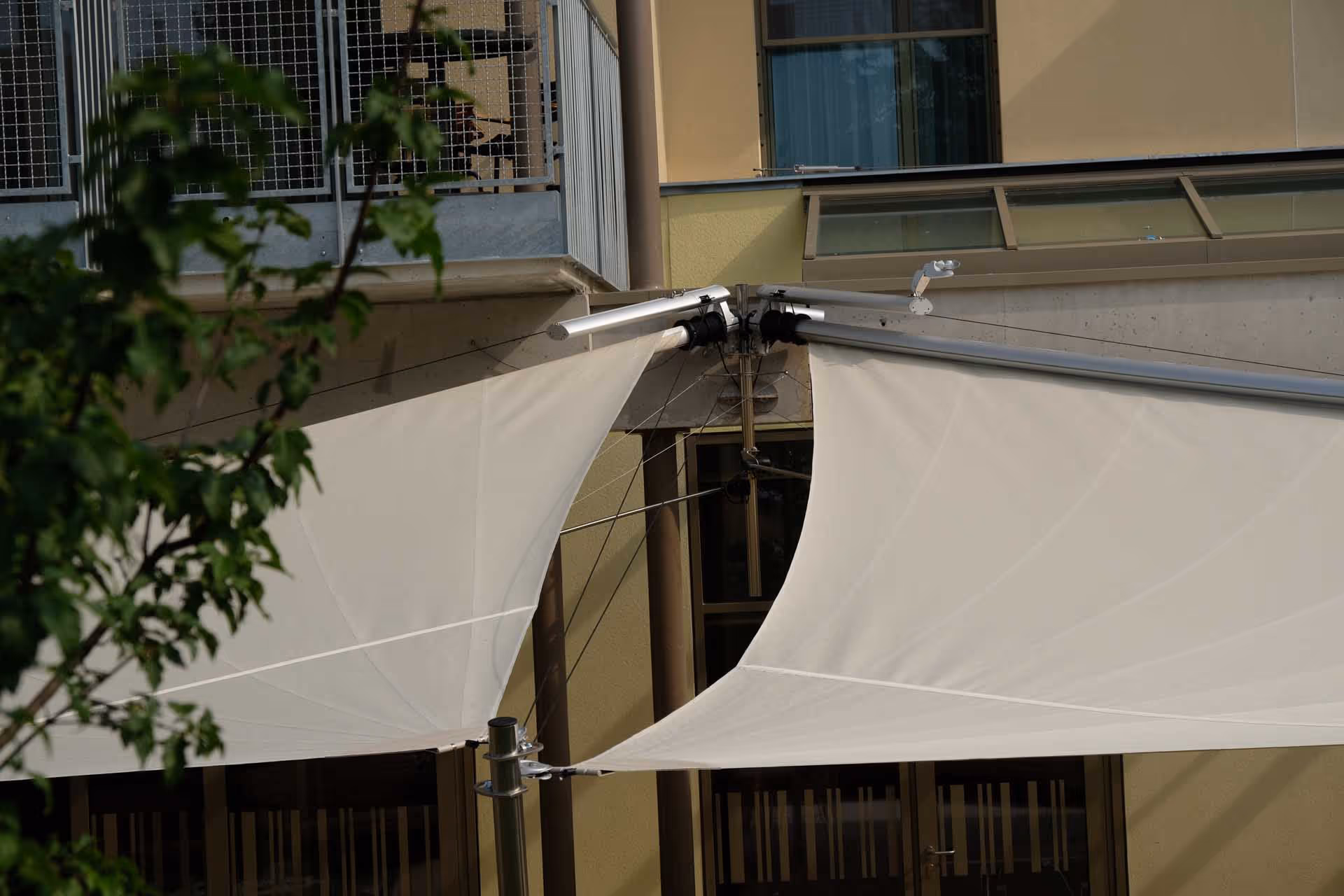 Zwei Segel für das Pflegeheim in Kritzendorf.