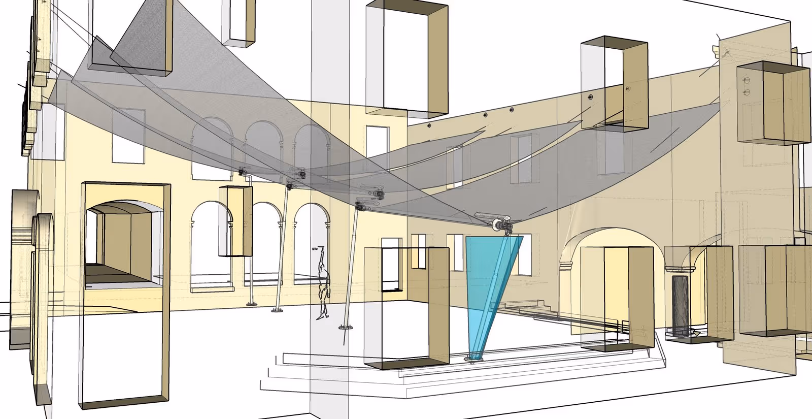 Die Planungsunterlagen von Mag. Gerald Wurz zum Projekt Schloss Neubruck.