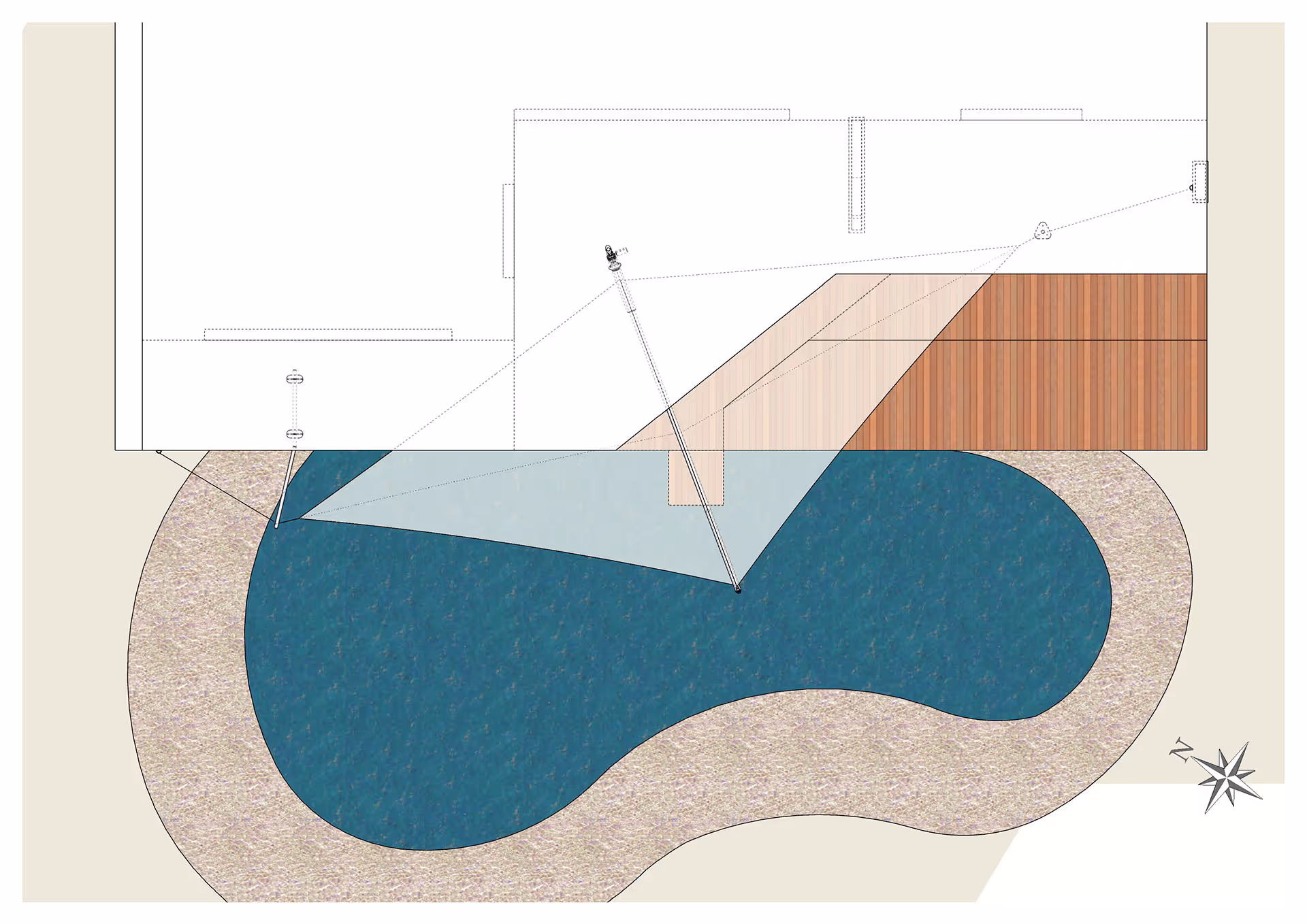 Die Planungsunterlage zum Vergleich zum vorherigen Foto.