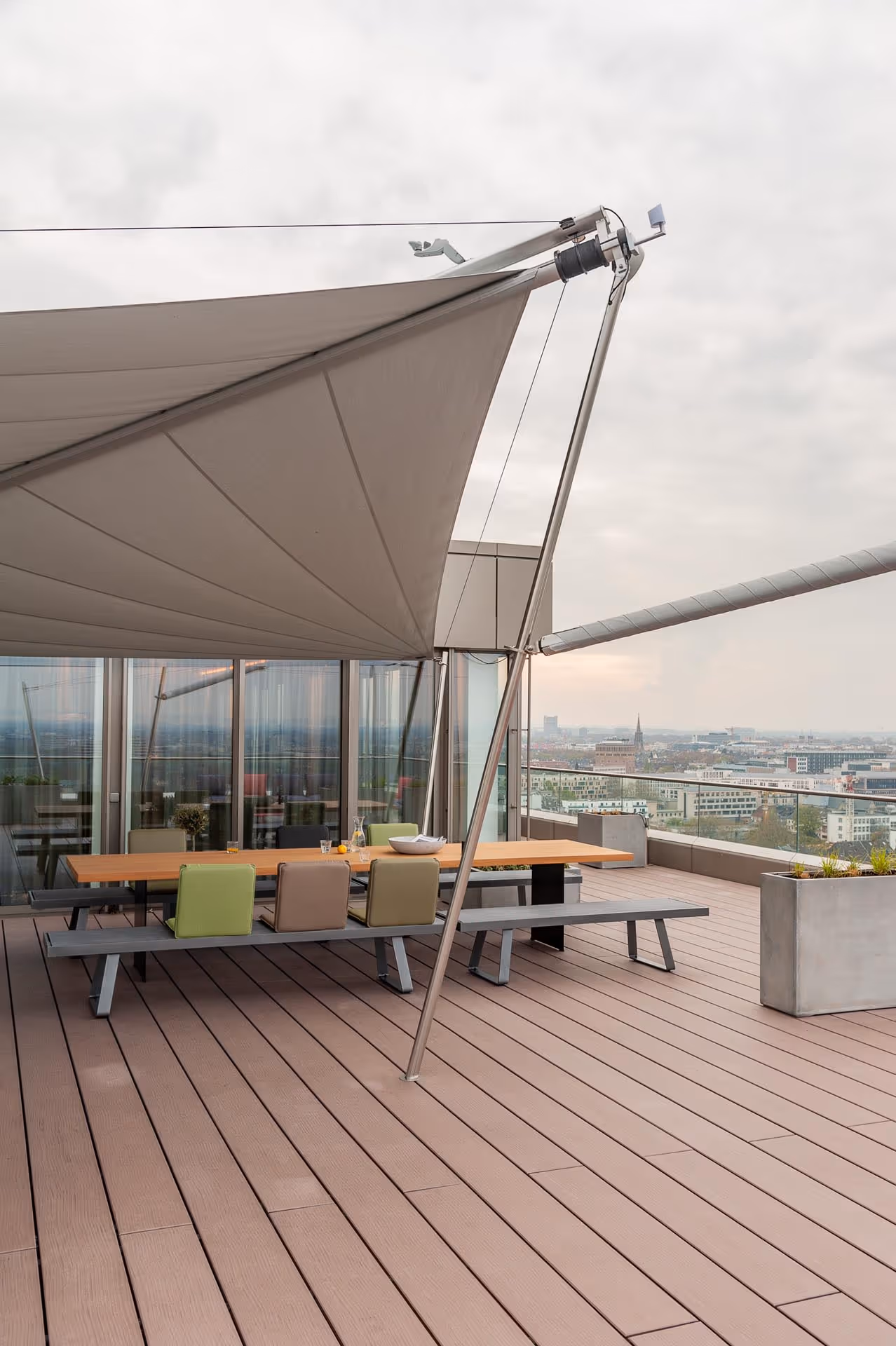 SunSquare Sonnensegel in Köln.