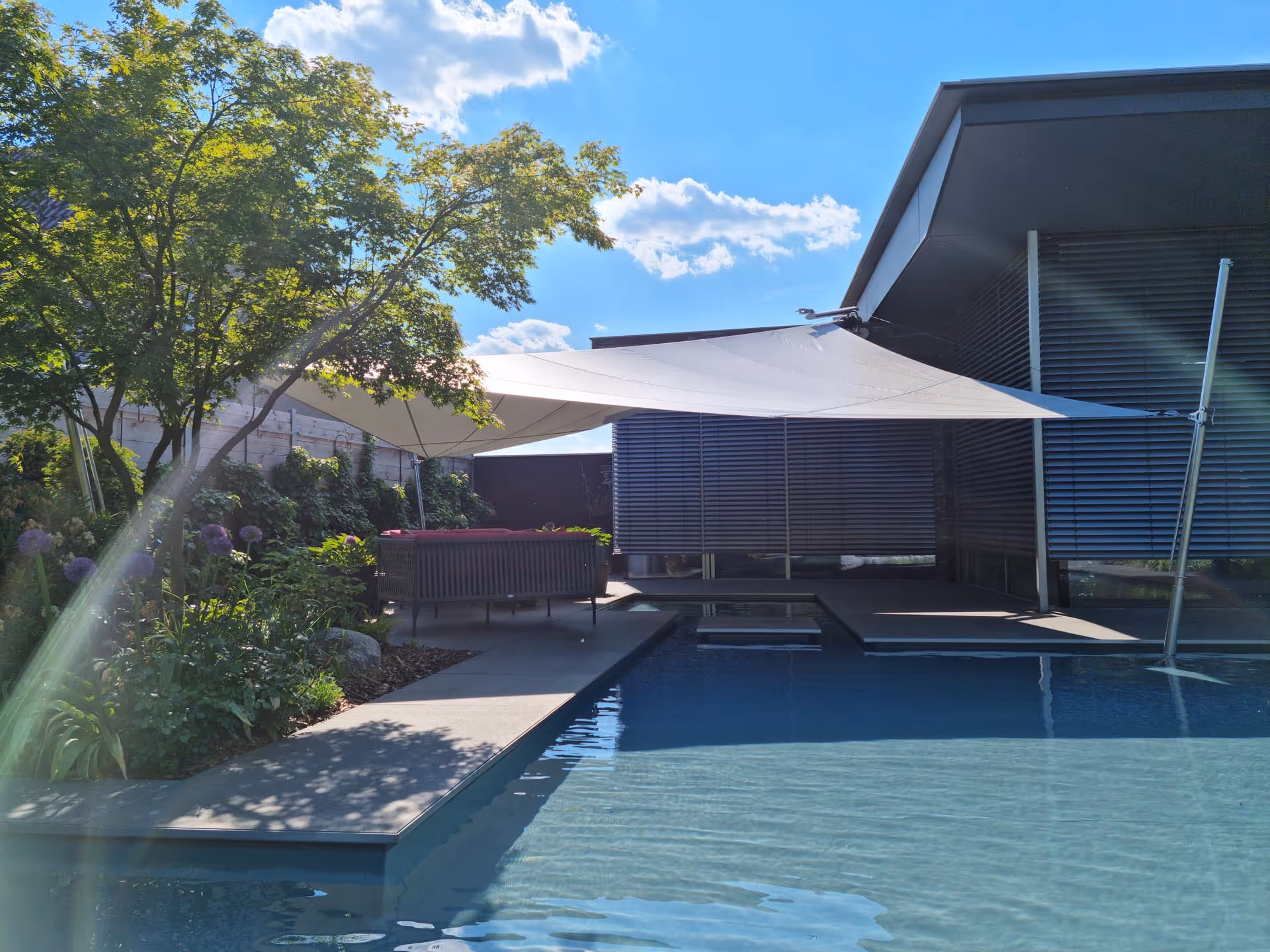 Delightful moments by the pool