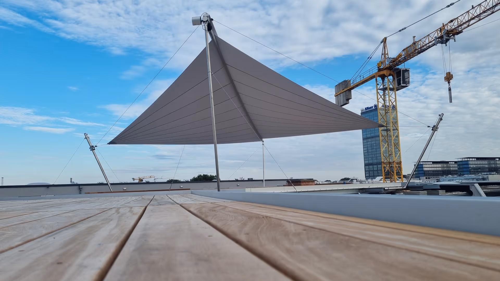 Stylish shade over the rooftops of Berlin