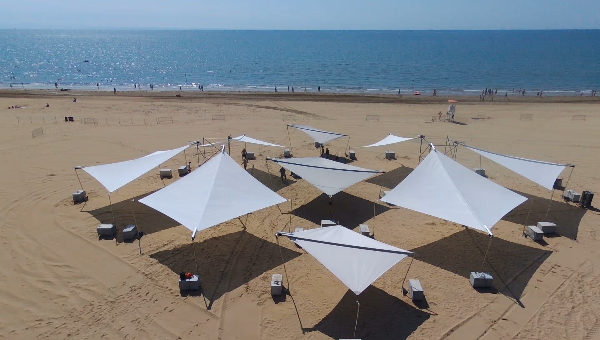 SunSquare Sonnensegel für Jova Beach Party 2019.