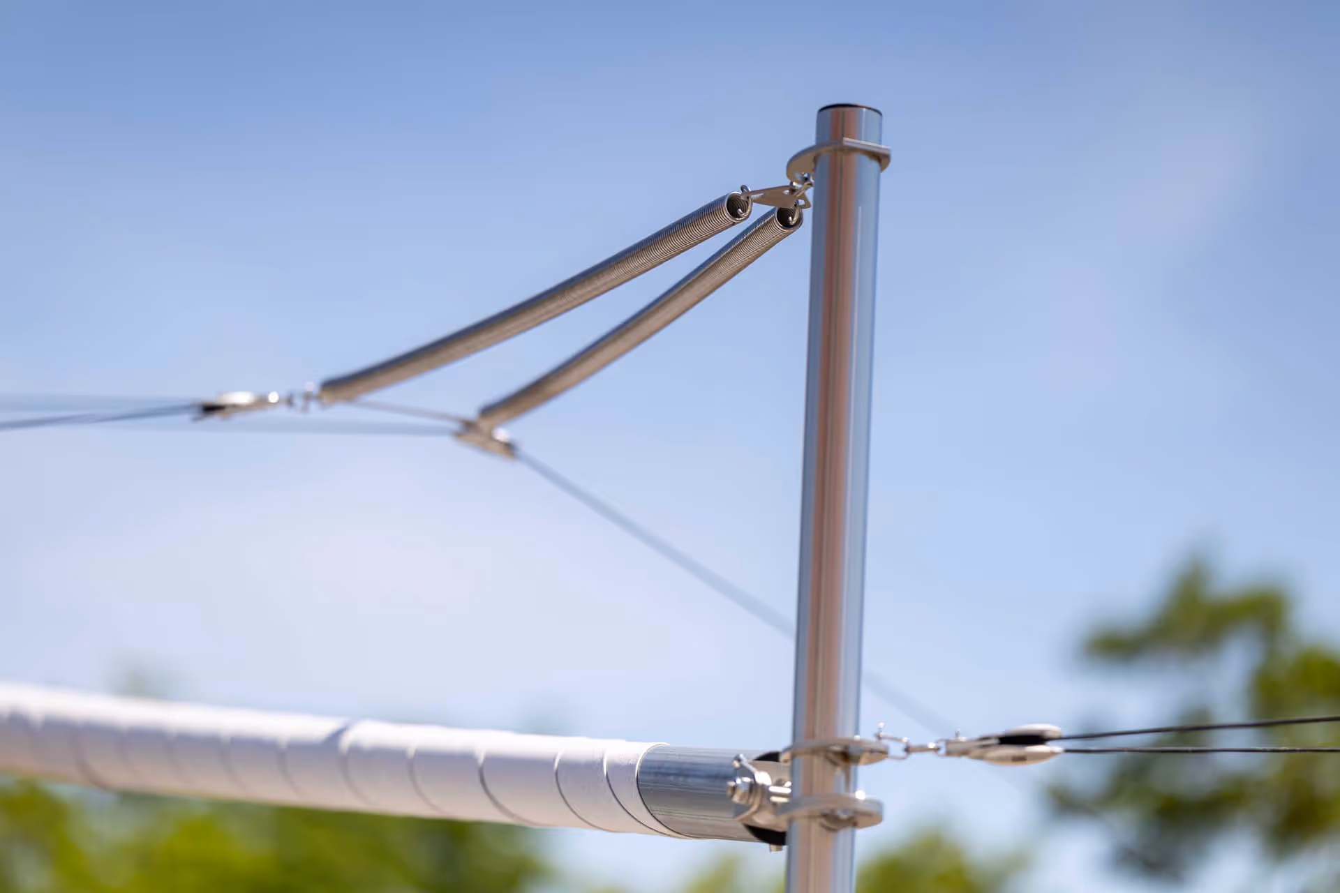 Ein Detailblick auf den Federzug der SQS Anlage.