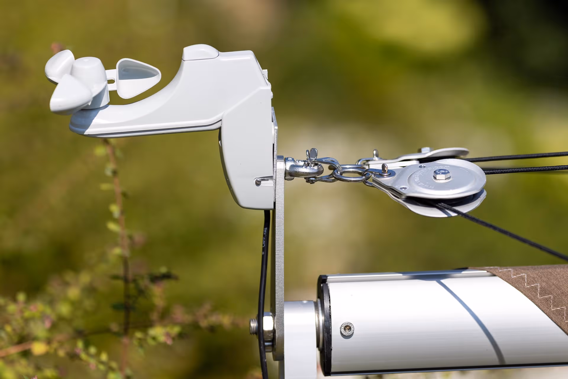 Der Windsensor im Fokus.