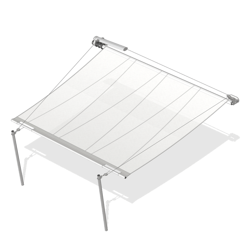 Sun Square Rectangular Sail solo: AX-I | SunSquare Shading Solutions GmbH