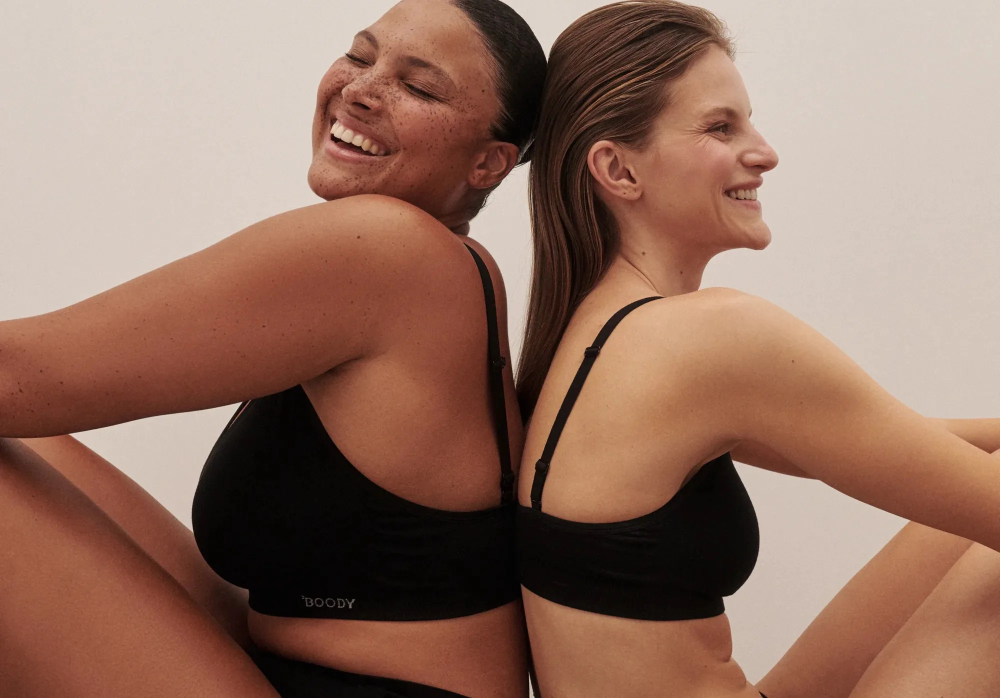 Two women wearing black Boody underwear, used as a temporary sample image for the Case Study template