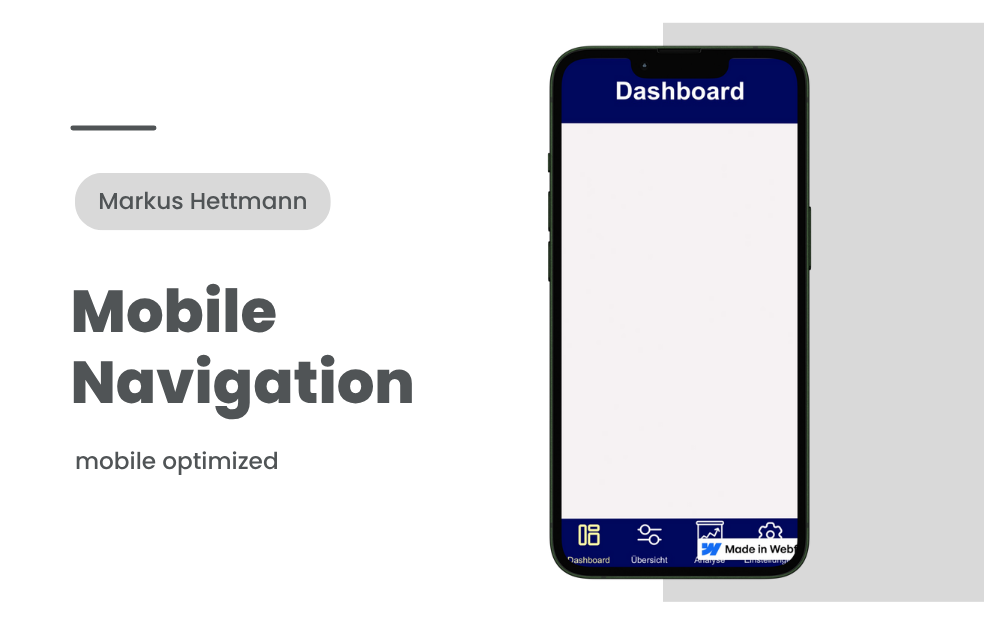 Mobile Navigation UI – Clean & Responsive Design cover image