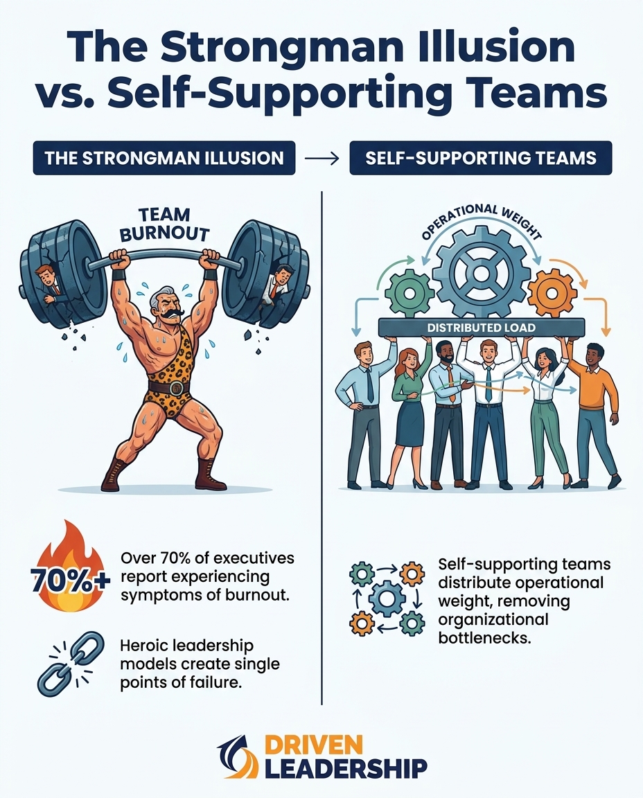The Strongman Illusion vs. Self-Supporting Teams