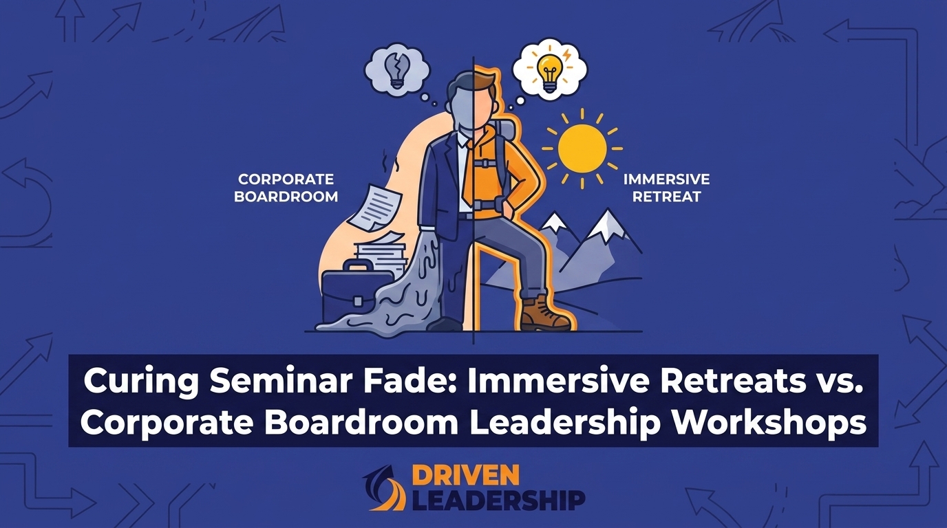 Immersive Retreats vs. Corporate Boardroom Leadership Workshops