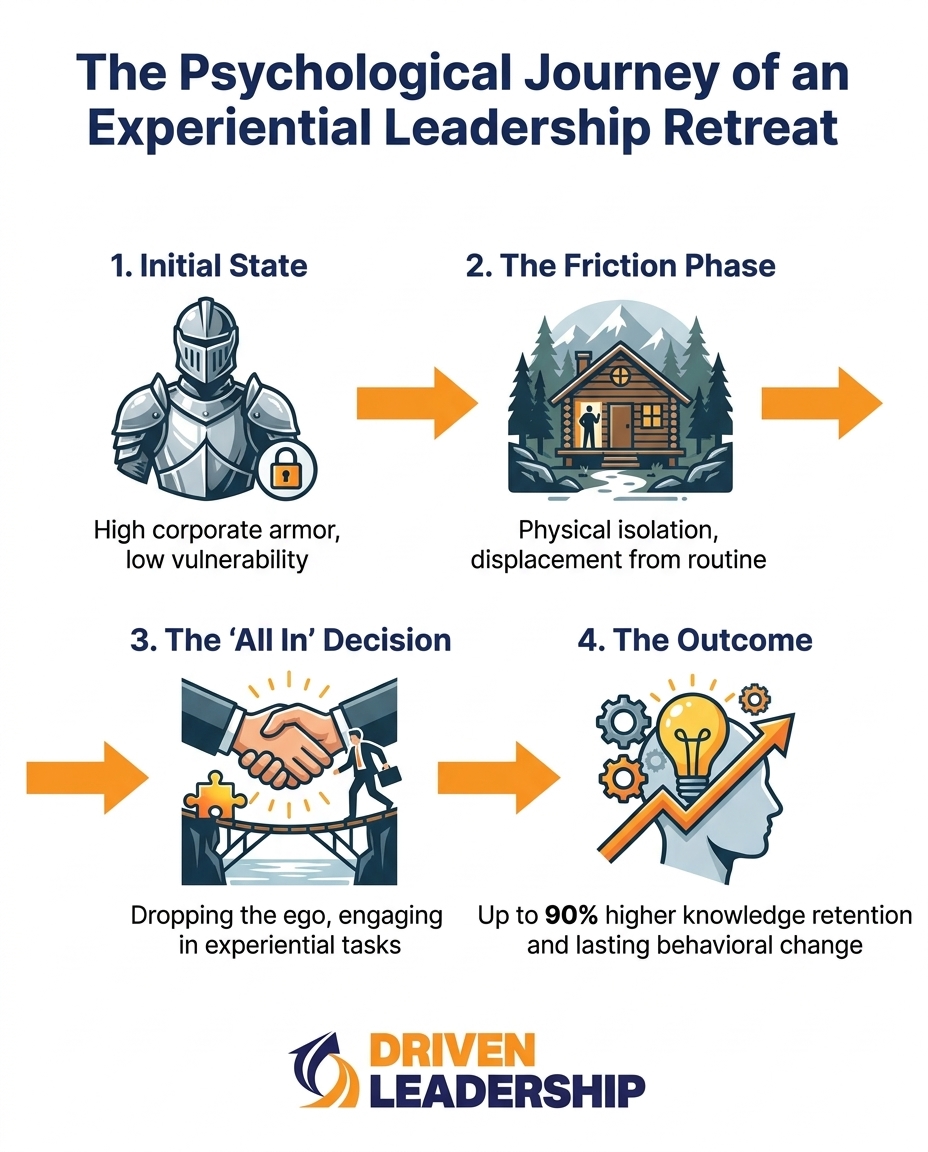 The Psychological Journey of an Experiential Leadership Retreat