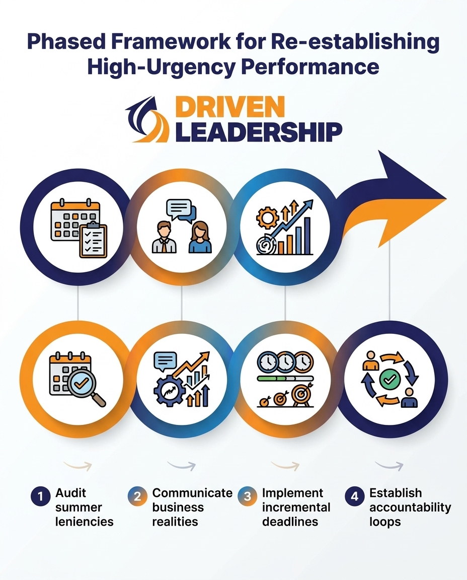 Phased Framework for Re-establishing High-Urgency Performance