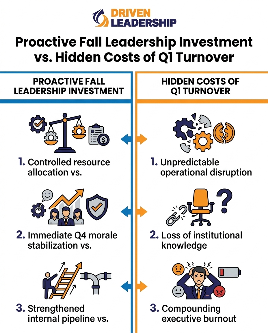 Proactive Fall Leadership Investment vs. Hidden Costs of Q1 Turnover