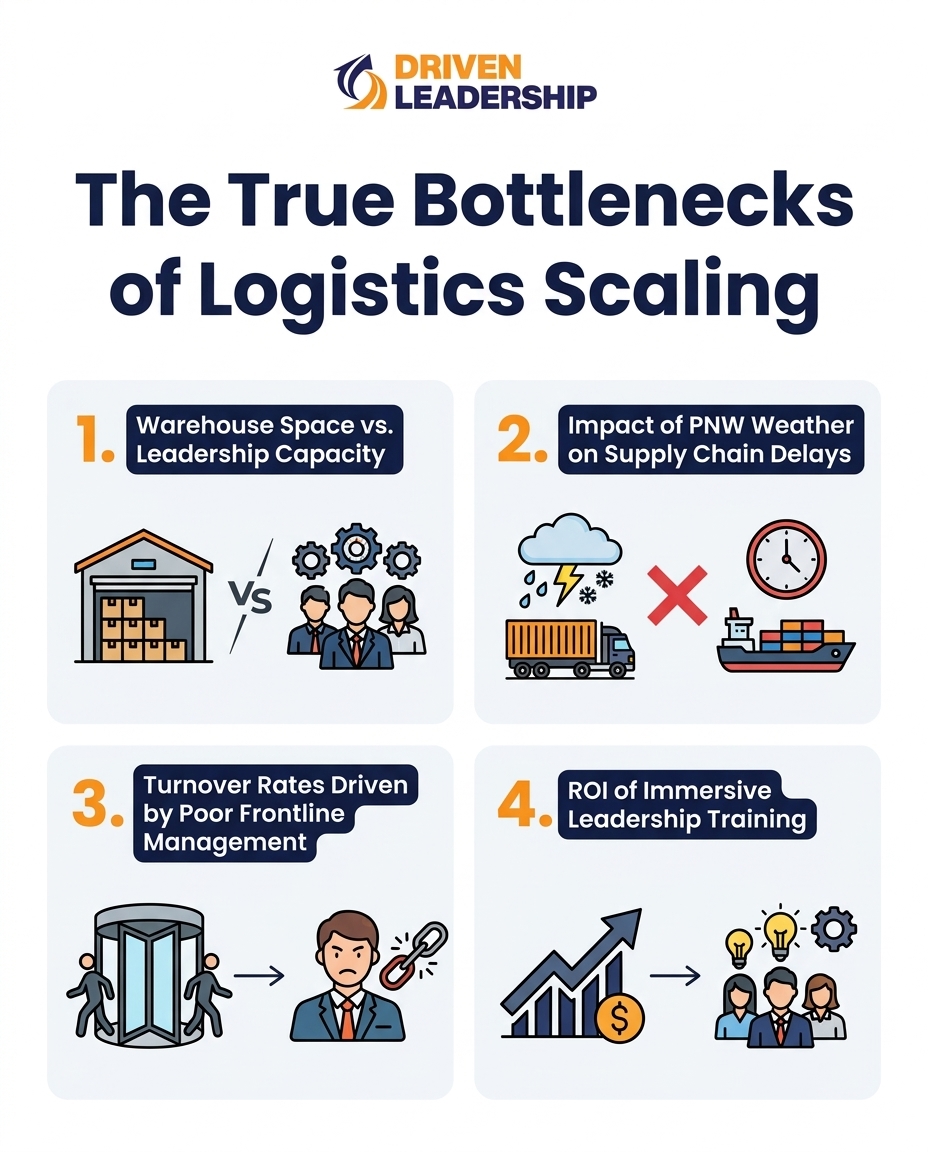 The True Bottlenecks of Logistics Scaling