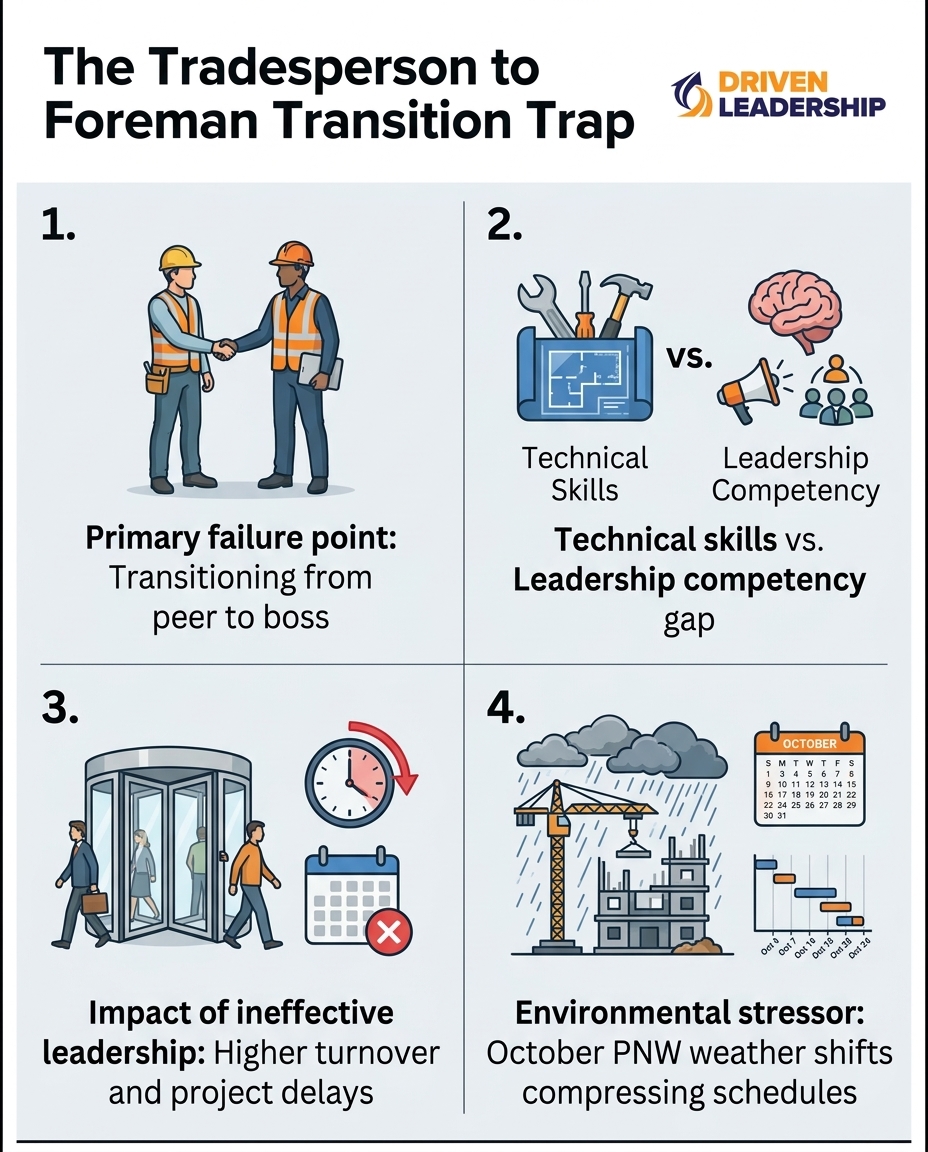 The Tradesperson to Foreman Transition Trap