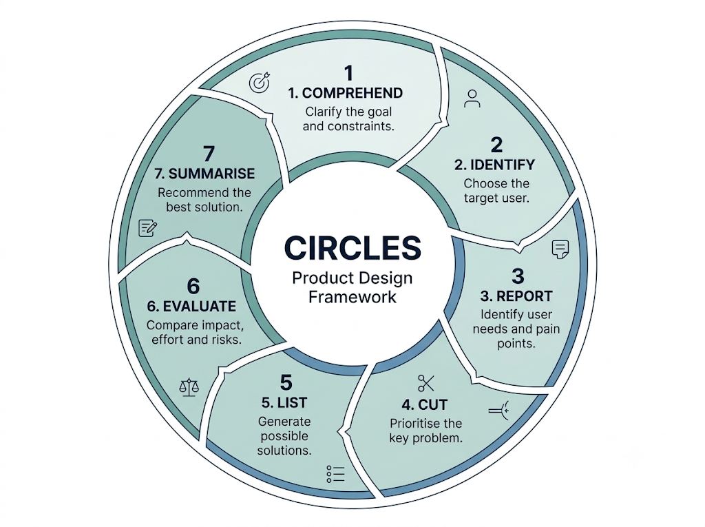 CIRCLES framework for product sense and product design questions