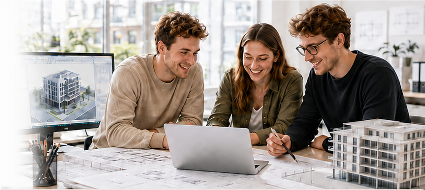 Planen, berechnen und modellieren mit Autodesk Lösungen – effizient im Team.