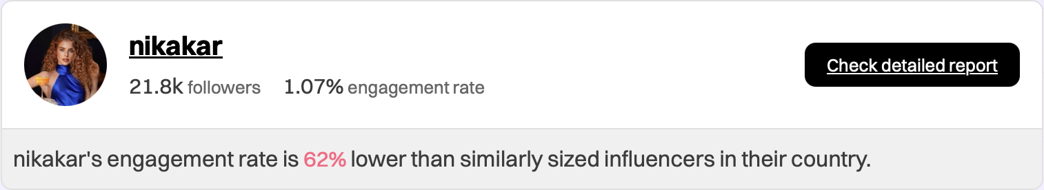 Engagement score example