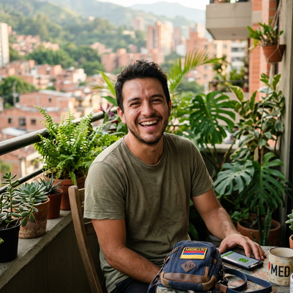 Camilo, alumno de BBC Follow Me en Medellín