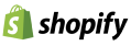 Shopify logo in green and white with an S on a shopping bag icon.