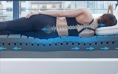 Ergonomic mattress cross-section
