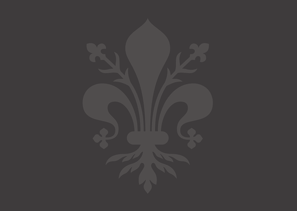 Florentine Lily embossed fabric detail