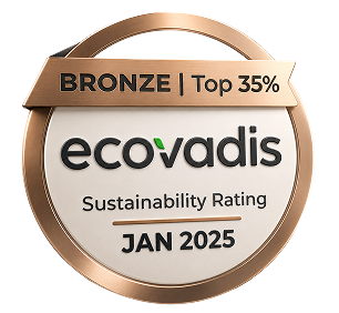 EcoVadis Bronze Medal - Top 35% Sustainability Rating JAN 2025