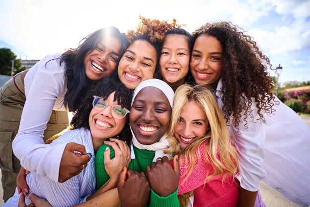a selfie of girls