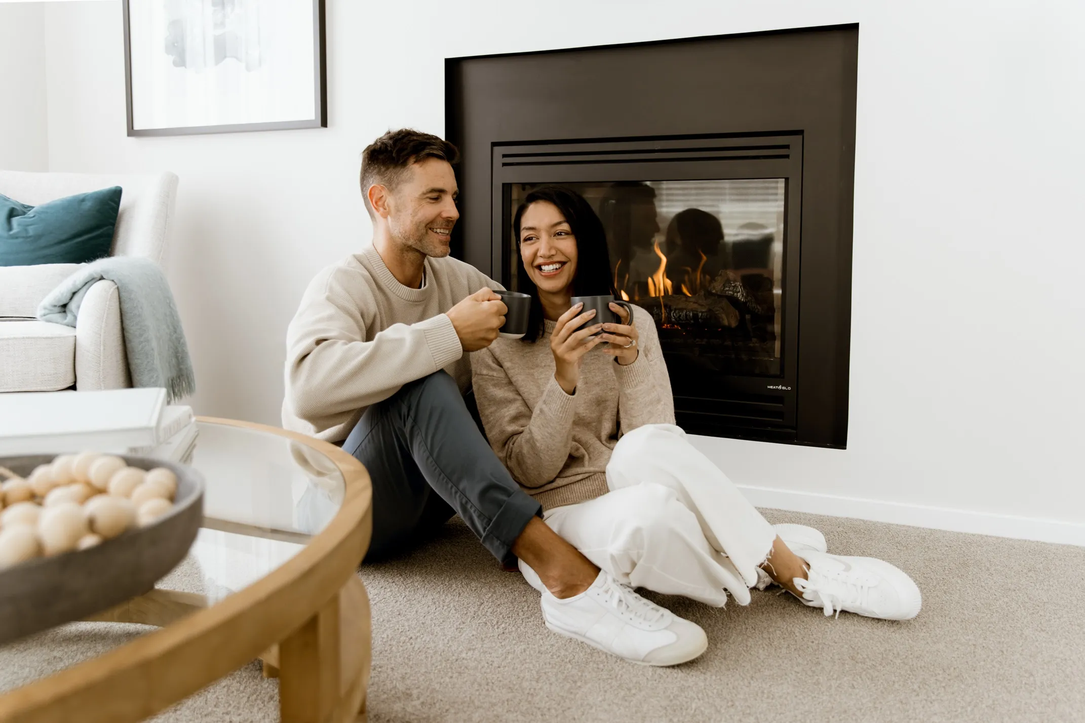 Couple at home