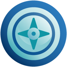 Compass icon representing Our Customer, Our Compass