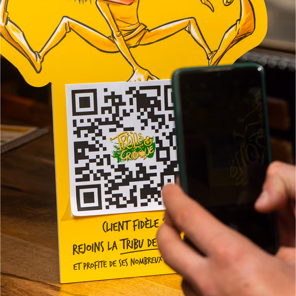 Scan du QR code pour rejoindre le programme fidélité Trolls & Croque et bénéficier d’avantages