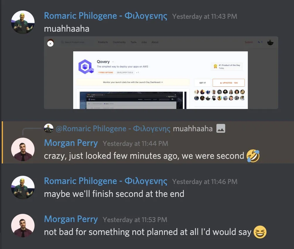 Announcement: Qovery is first on product hunt!