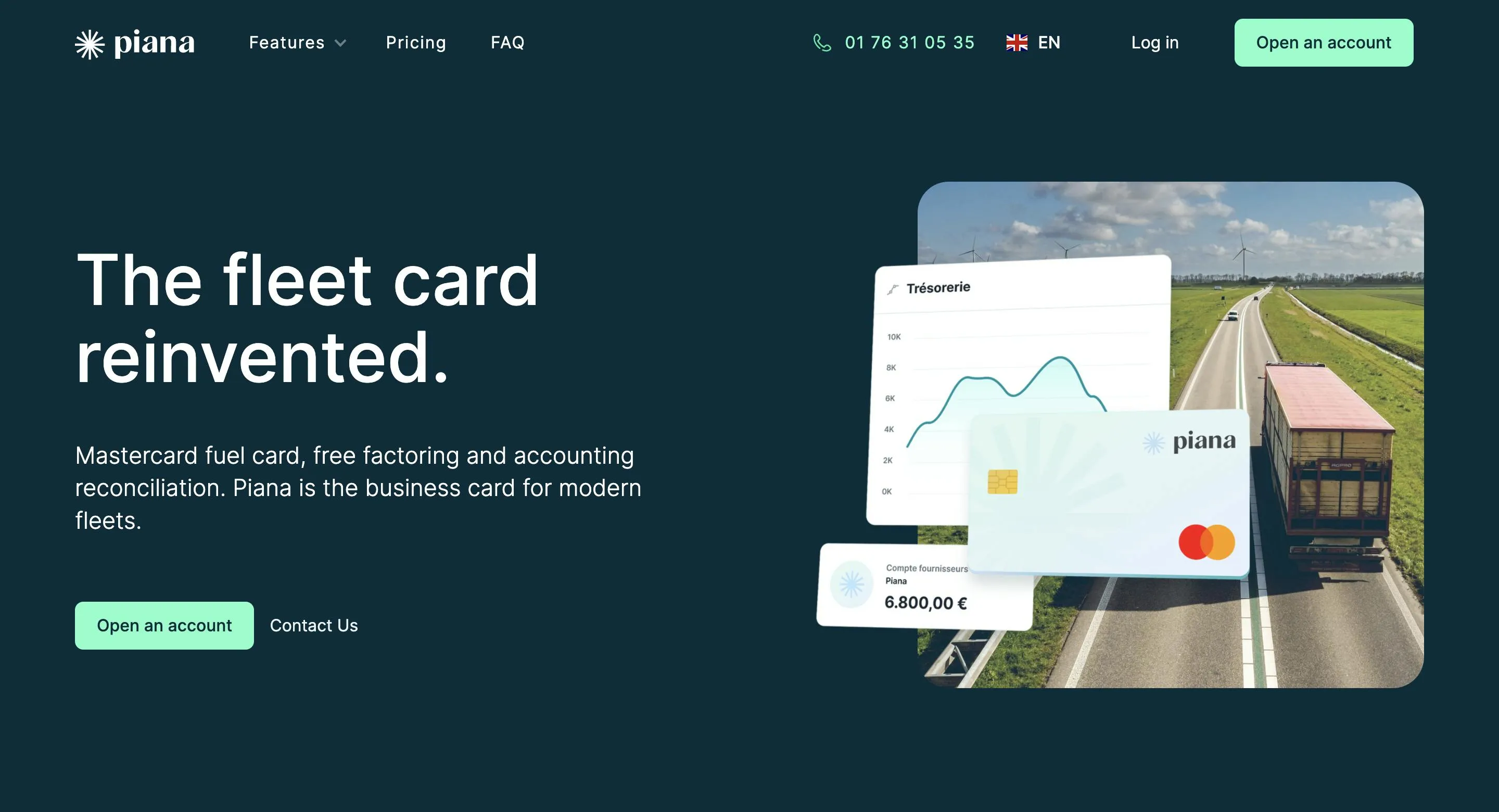 Piana Landing Page